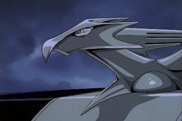 Detail of hood ornament.